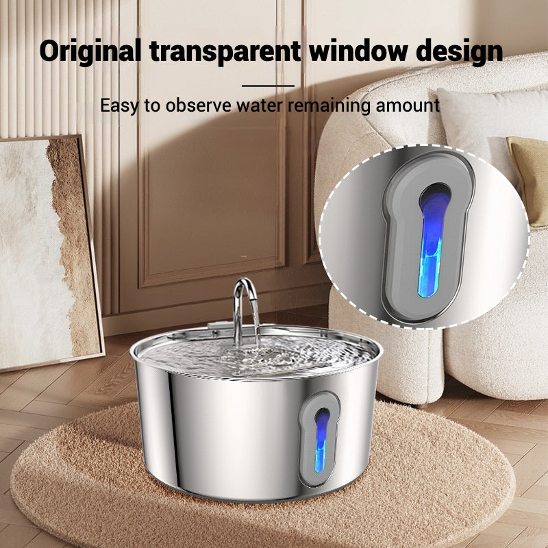 Pawtive Stainless Steel Pet Fountain