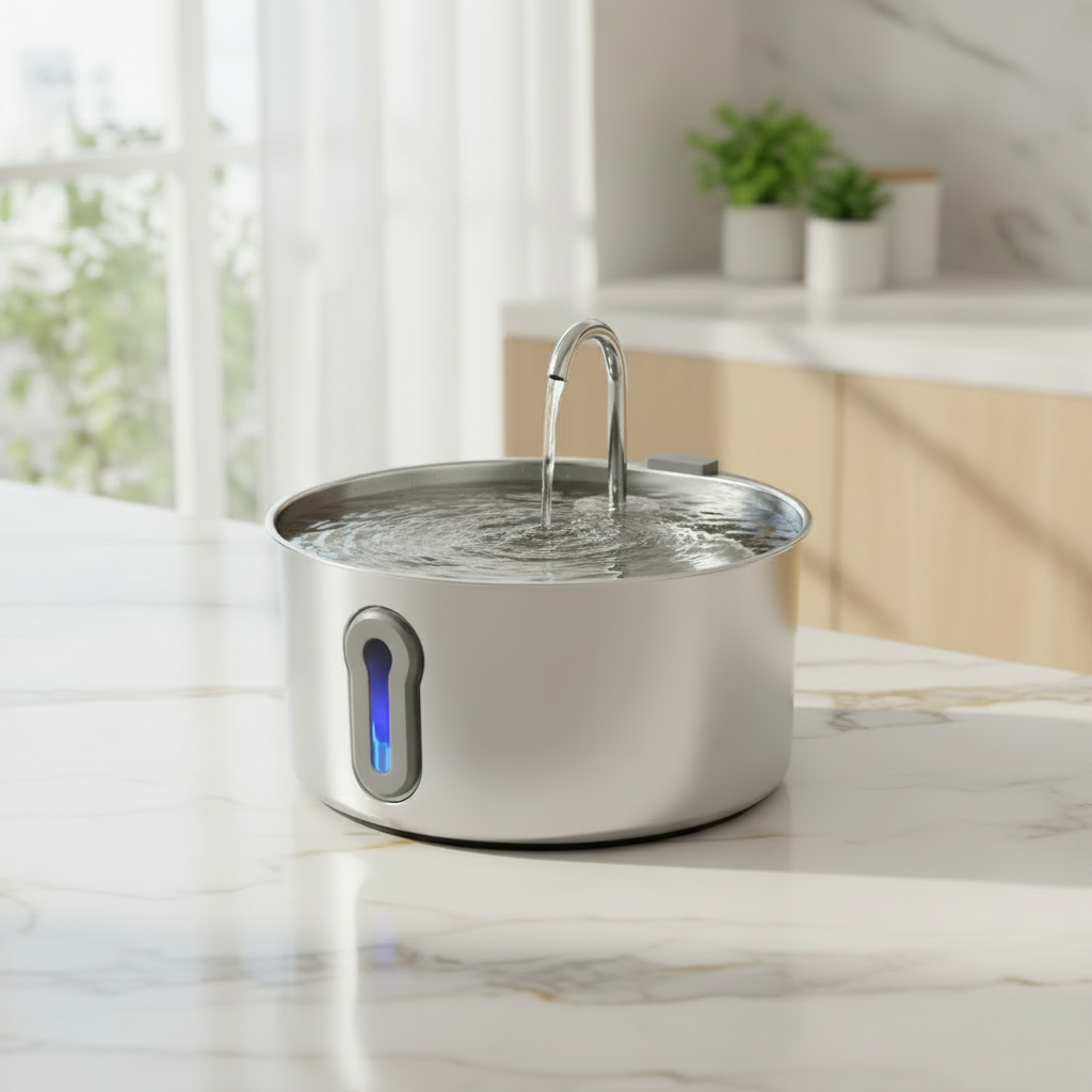 Pawtive Stainless Steel Pet Fountain